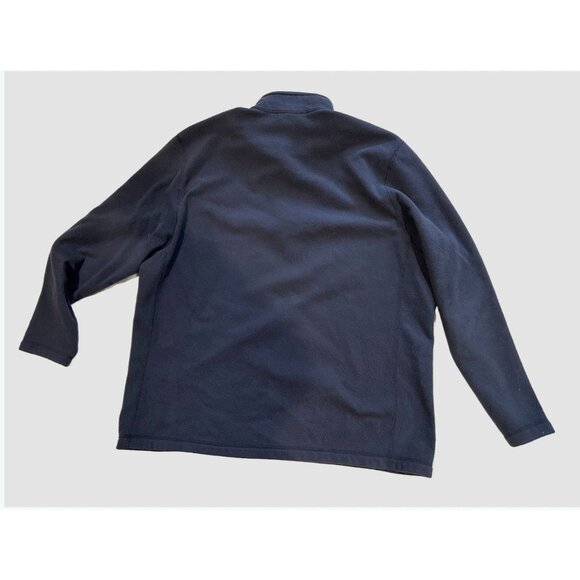 The North Face Men’s Sz XXL 2XL Navy Quarter Zip Fleece Pullover Sweatshirt - Picture 2 of 8
